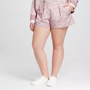 Victoria Beckham Target Pink Blush Jacquard Shorts